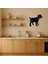 Gri Köpek Kırmızı Tasma Dekoratif Tablo - ALVN8806-3838 2