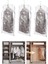 Vakumlu Hurç, Dolap Düzenleyici Elbise Saklama Poşeti,%80 Yer TASARRUFU,1ADET 90X60CM,1ADET 105X70CM,1ADET 145X70CM (Elbise Seti 3'lü) 1