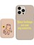 iPhone 14-13 Baskılı Silikon Kılıf ve Kum Pembe Silikon Kartlık 1
