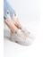 Jane Bağcıklı Ortopedik Taban Kadın Sneaker Spor Ayakkabı Ckt - Krem 2