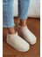 W Classıc Ultra Mini Platform Chestnut Mini Taba Süet Içi Kürklü Kalın Taban Kadın Bot 3
