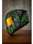 M-910 Pro Green Skull Full Face Kask – Güneş Vizörlü, Dot/ce Onaylı, Intercom Uyumlu 1