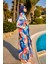 Geometrik Renkli Desenli Bağcıklı Pareo Kimono – P2508 1