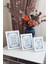 3 Lü Set! 10X15, 13X18 cm ve 15X21 cm Fotoğraf Çerçevesi!pvc Camlı Dekoratif Çerçeve! Beyaz Renk! 4