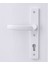 PVC 1 Takım Kapı Kolu Beyaz Balkon Banyo Tuvalet Wc Plastik Kulp Kilitsiz 5