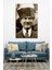 Neşeli Atatürk Portresi Cam Tablo, Modern Ev Ofis Dekor, Hediyelik Duvar Dekorasyonu, Kırılmaz Cam 3