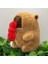 Ovozı 25CM Sevimli Capya Su Yunusu Peluş Oyuncak Bebek Bebek Yastık Hediye (Yurt Dışından) 1