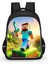 Ovozı 40CM Minecraft Öğrenci Okul Çantası Rahat Omuz Çantası (Yurt Dışından) 1