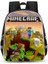 Ovozı 33CM Minecraft Öğrenci Okul Çantası Rahat Omuz Çantası (Yurt Dışından) 1