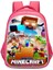 Ovozı 40CM Minecraft Öğrenci Okul Çantası Rahat Omuz Çantası (Yurt Dışından) 1