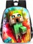Ovozı 33CM Minecraft Öğrenci Okul Çantası Rahat Omuz Çantası (Yurt Dışından) 1
