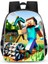 Ovozı 33CM Minecraft Öğrenci Okul Çantası Rahat Omuz Çantası (Yurt Dışından) 1