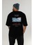 Travertines Pamukkale Arka Baskılı Oversize T-Shirt Erkek Kadın Pamuk Bisiklet Yaka Tişort 5