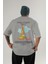 Pisa Tower Italy Arka Baskılı Oversize T-Shirt Erkek Kadın Pamuk Bisiklet Yaka Tişort 1