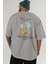 Pisa Tower Italy Arka Baskılı Oversize T-Shirt Erkek Kadın Pamuk Bisiklet Yaka Tişort 5