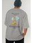Pisa Tower Italy Arka Baskılı Oversize T-Shirt Erkek Kadın Pamuk Bisiklet Yaka Tişort 6