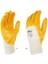 Işçi Eldiveni L No:9 Polyester Örme Nitril Eldiven Sarı-Beyaz (7 Adet) 4