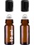 10 ml Amber Çelik Roll On Şişe, Siyah Kapak, Kahverengi Cam, 2'li Set 1