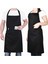 Boyundan Askılı Siyah Leke Tutmaz Cepli Önlük, Şef ve Aşçı Için Mükemmel Seçim 1