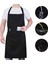 Boyundan Askılı Siyah Leke Tutmaz Cepli Önlük, Şef ve Aşçı Için Mükemmel Seçim 2