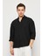 Keten Uzun Kollu Oversize Gömlek 3