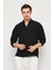 Keten Uzun Kollu Oversize Gömlek 5