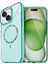 Apple iPhone 15 Plus Live Diamond Magsafe Kapak - Yeşil 1