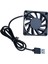 USB Fan 60X60X10 2 Adet Laptop, Modem, Tv Soğutucu Dubal Ball Bearing Sessiz 3000 Rpm 2