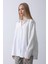 Oversize Geniş Manşet Detaylı Uzun Gömlek 3