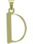 14 Ayar Altın D Harfi Kolye Ucu 0.3 Gr, KC16783 Kodlu 3