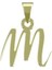 14 Ayar Altın M Harfi Kolye Ucu 0.3 Gr, KC12316 Kodlu 3