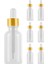 50 ml Şeffaf Cam Serum Şişesi, Gold Kapak, Dropper, 6'lı Paket 1
