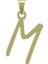 14 Ayar Altın M Harfi Kolye Ucu 0.3 Gr, KC17184 Kodlu 3