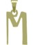 14 Ayar Altın M Harfi Kolye Ucu 0.3 Gr, KC16820 Kodlu 3