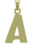 14 Ayar Altın A Harfi Kolye Ucu 0.3 Gr, KC16667 Kodlu 3