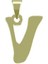 14 Ayar Altın V Harfi Kolye Ucu 0.3 Gr, KC17108 Kodlu 3