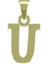 14 Ayar Altın U Harfi Kolye Ucu 0.3 Gr, KC16646 Kodlu 3
