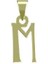 14 Ayar Altın M Harfi Kolye Ucu 0.3 Gr, KC16950 Kodlu 2