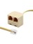 RJ11 2in1 Spitter RJ11 Telefon Hat Çoklayıcı Splitter 1 Giriş 2 Çıkış 4
