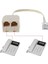 RJ11 2in1 Spitter RJ11 Telefon Hat Çoklayıcı Splitter 1 Giriş 2 Çıkış 5