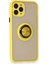 iPhone 11 Pro Kılıf Montreal Yüzüklü Silikon Kapak - Sarı - NX5885-6897 2