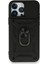 iPhone 15 Pro Kılıf Pars Lens Yüzüklü Silikon - Siyah - NX2071-5197 1