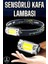 Kafa Lambası El Fenerli Kamp Lambası USB Şarjlı Esnek Lamba 2