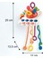 Montessori Stili Bebek Duyusal Gelişim Eğitici Oyuncağı (Silikon Ipli) 4