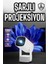 Şarjlı Projeksiyon Oyun Sinema Projektörü 4K Hd Görüntü Kaliteli 2