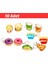 10'lu Mini Squishy Oyuncak Seti – Yumuşak Sukuşi Anahtarlık Kek Donut Hamburger Patates Figürlü 1