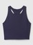 Kadın Lacivert Halter Yaka Crop Spor Üst 3