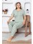 Papatya Desenli Desenli Büyük Beden Pijama Takımı 3