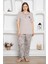 Çiçek Desenli Büyük Beden Pijama Takımı 1