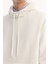 Erkek Ekru Kapüşonlu Pamuklu Bi-Stretch Regular Fit Sweatshirt A52Y1201 2